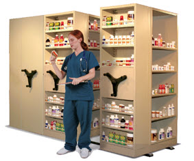 0111- High Density Mobile Storage System in Pharmacy