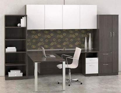 0128 - Systems Furniture Style Management, Executive Desk