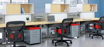 0146 - Systems Furniture - Multi-Height Workstations, Open Office Work Stations