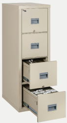 0158 - Fireproof Cabinet, 4-drawer, Vertical, Fire Proof, Water Resistant
