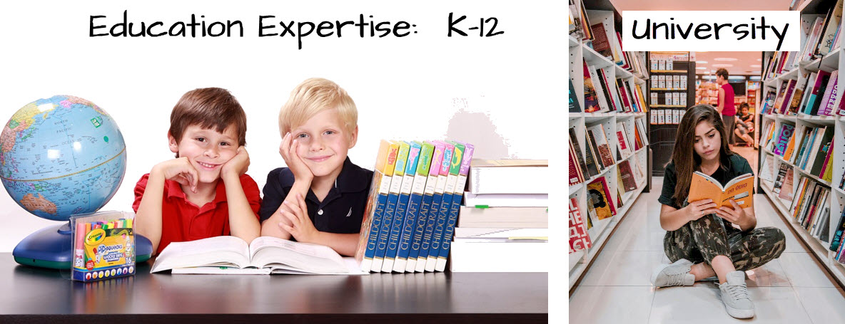 Expertise - Education - K-12, University