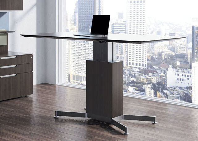 Sit Stand Column Base Conference Table